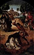 Pedro Berruguete The Death of Saint Peter Martyr oil painting on canvas